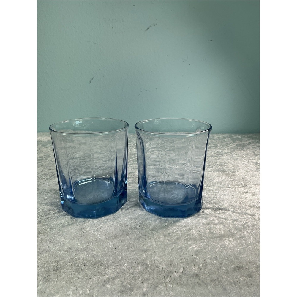 2 VTG Anchor Hocking Set of Lowball On The Rocks Glass Tumbler Replacements